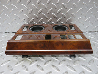 W124 Wagon heater control panel wood trim used OEM