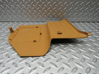 W123 Wagon kick panel left side palomino used OEM