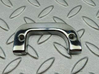 W123 right interior chrome door latch trim used OEM