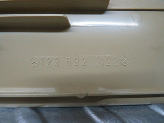 23960 Mercedes-Benz W123 280E B Pillar Bottom Cover Left Side Beige 123692122