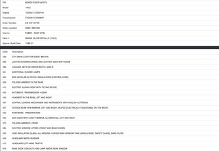 33875 Mercedes-Benz W201 190E 2.0L Glove Box Door Contact Switch 2018202110