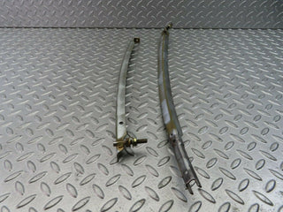 W123 Coupe front left door window channel pair used OEM