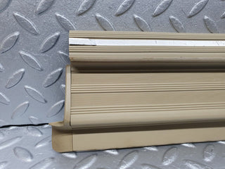 W126 rear left door sill trim beige used OEM