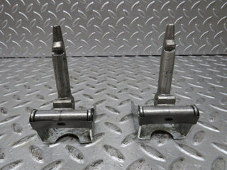 W124 Wagon rear seat hinge pair with cover used OEM