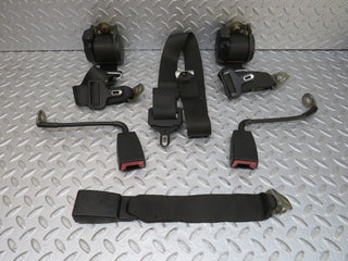36319 Mercedes-Benz W126 420SE Rear Seat Belt Set & Buckles 1268601886 1248601169 1248601396