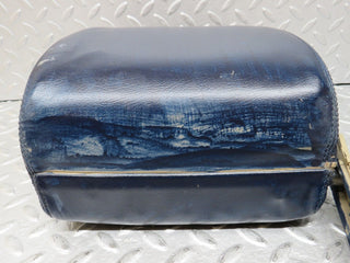 R129 SL front left seat headrest blue leather used OEM