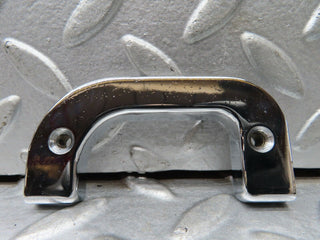W123 left chrome door latch trim used OEM