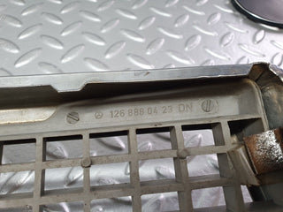 W126 bonnet grill chrome used OEM