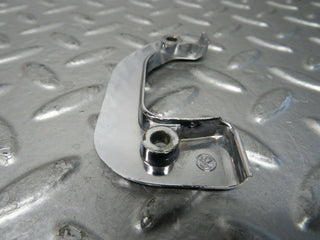 W116 left chrome door latch trim used OEM