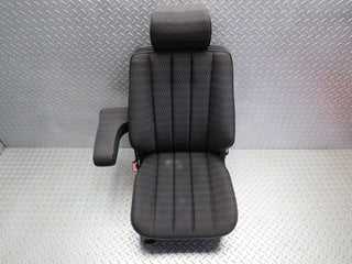 W201 Baby Benz front left passenger seat black used OEM