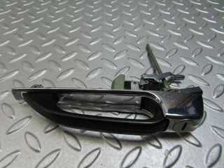 W123 exterior chrome door handle front right used OEM