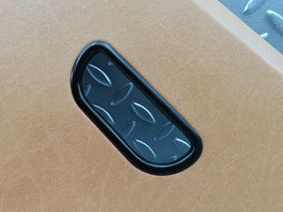 W123 Coupe c pillar cover panel right palomino used OEM