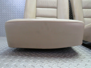 W124 Coupe rear seat leather beige used OEM
