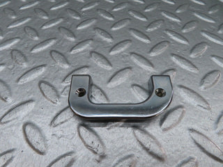 W123 left interior chrome door latch trim used OEM