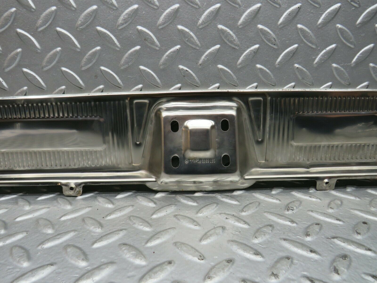 22204 Mercedes-Benz S123 280TE Wagon Trunk Ornamental Chrome Cover 1236681089
