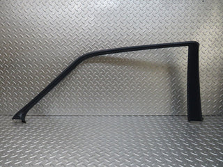W140 rear left door window trim used OEM